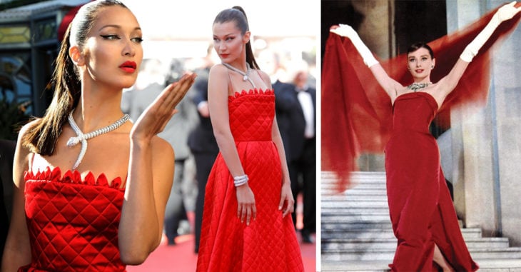 Bella Hadid recuerda a Audrey Hepburn en Cannes