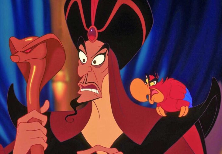 caricatura de jafar villanos de Disney 