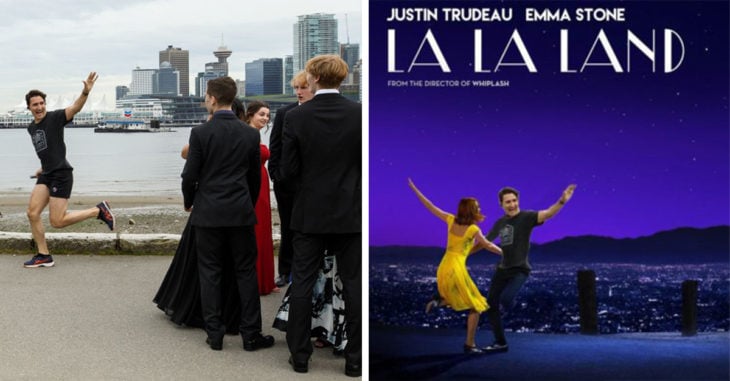 Justin Trudeau lo hizo de nuevo; desató una guerra de memes por colarse en una foto de graduación