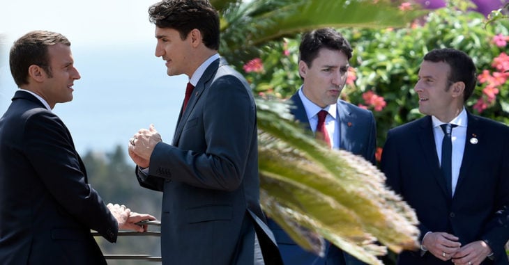 ¡Alerta! Justin Trudeau y Emmanuel Macron protagonizan el nuevo 'Bromance' de Internet