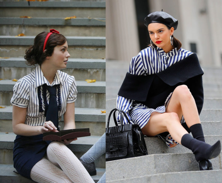 Kendall jenner sesión homenaje a Blair Waldorf