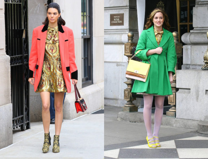 Kendall jenner sesión homenaje a Blair Waldorf