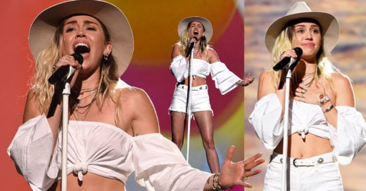 Miley Cyrus interpreto 'Malibu' en los premios Billboard y rompió en llanto