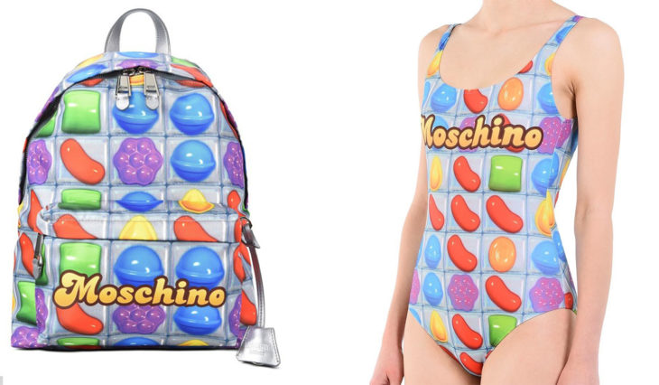 Mochila y traje de baño de Moschino