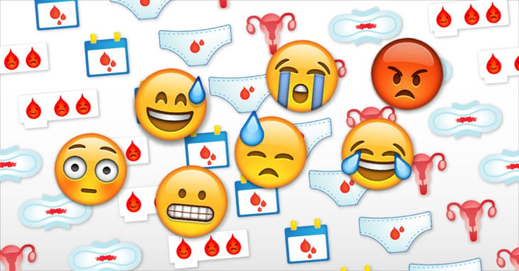 emoji menstruación