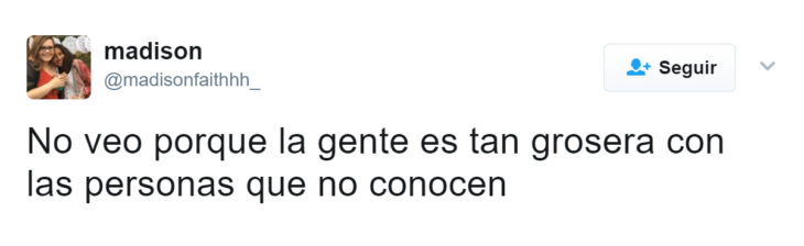 Comentario en respuesta de una chica que fue ofendida por su peso 