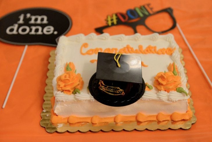 pastel de graduación 