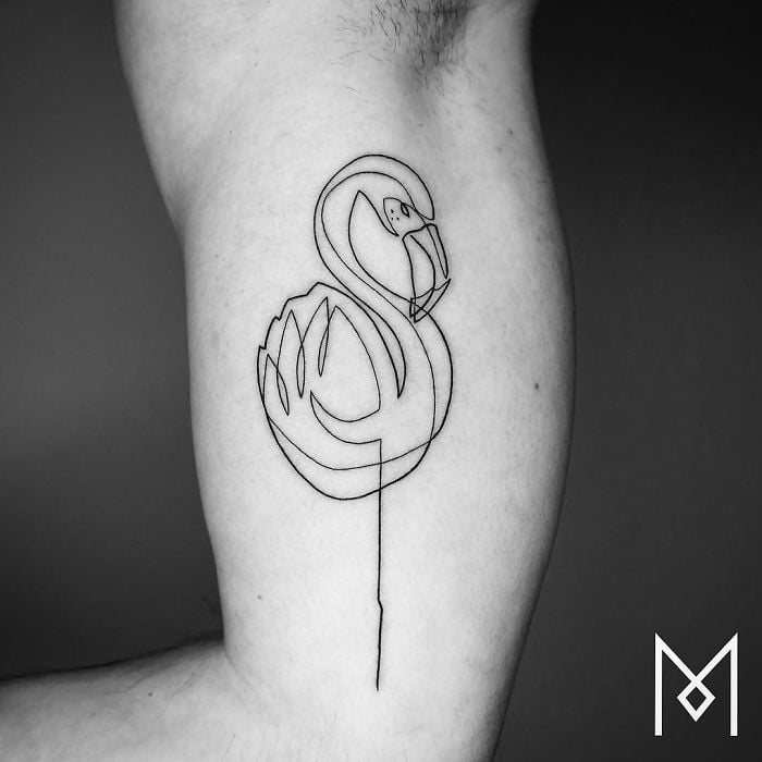 25 Increíbles diseños de tatuajes hechos con una sola línea