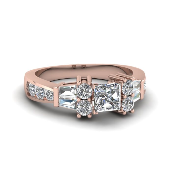 anillo compromiso rose gold 10