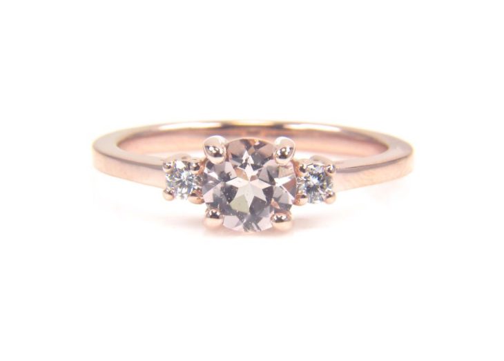 anillo compromiso rose gold 8