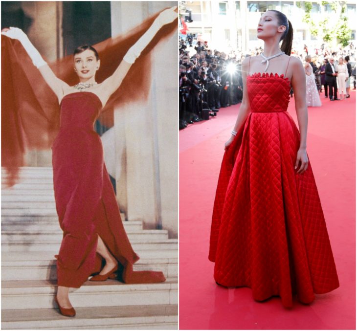 bella hadid cannes 2017 vestido rojo