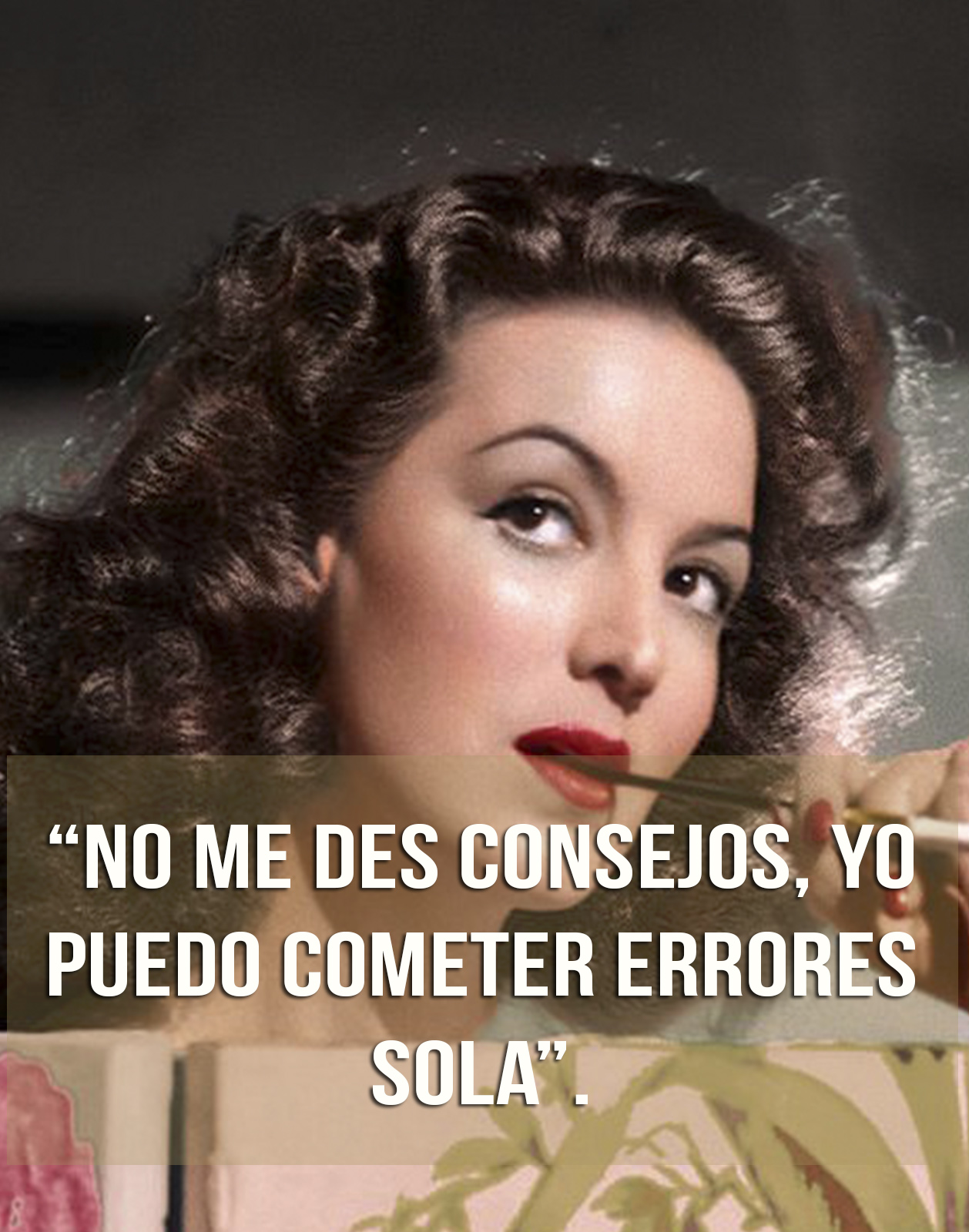 15 Inspiradoras frases de María Felix que debes de conocer