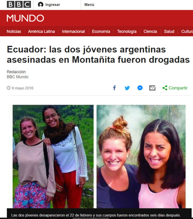 Mujeres asesinadas 