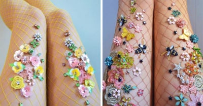 Artista diseña increíbles medias de red dignas de toda amante de las sirenas