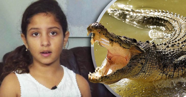 Pequeña de 10 años es atacada por un lagarto e increíblemente se liberó ella misma