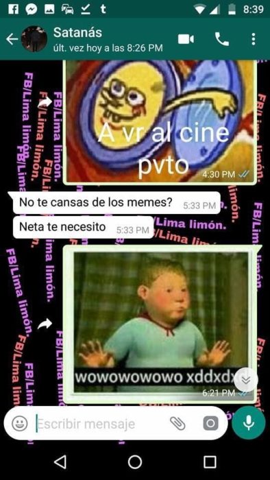 capturas de pantalla con memes