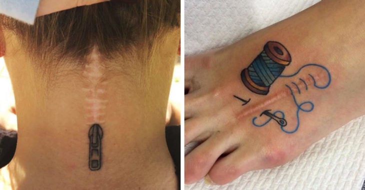 15 Tatuajes que cuentan sorprendentes historias de las cicatrices que cubren
