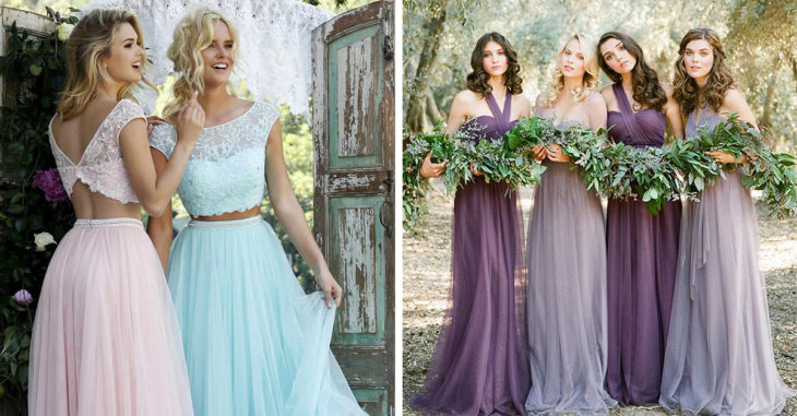 10 ideas vintage vestidos tus damas de honor