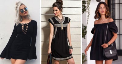 15 Vestidos casuales negros que te salvarán de cualquier emergencia de moda