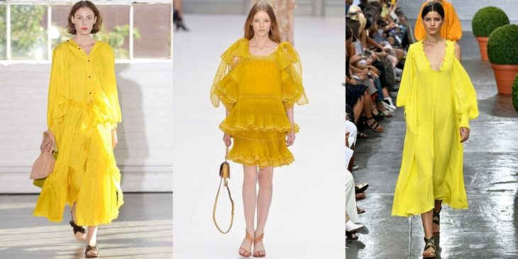 vestidos amarillos