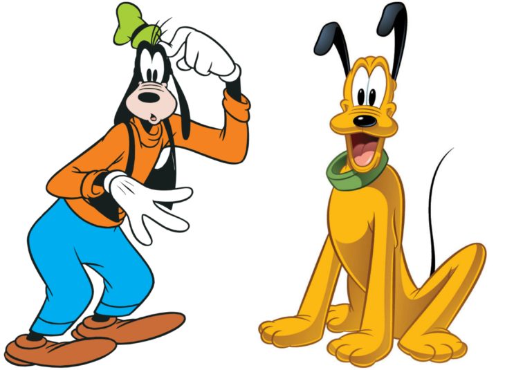 pluto y goofy