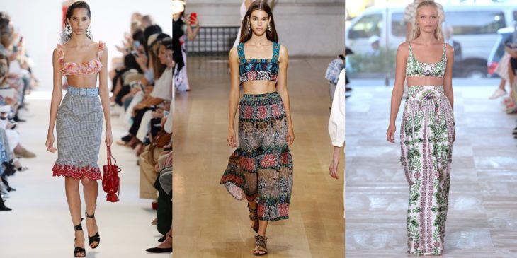 bralettes y faldas