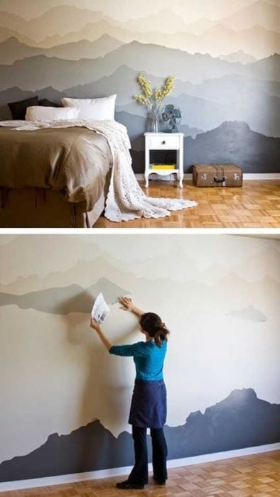 pintura montañas