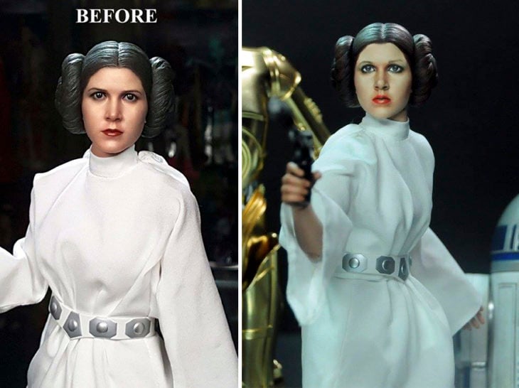 Carrie Fisher princess leia doll