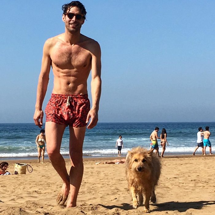 Jon Kortajarena en la playa