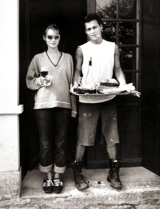 kate moss y johnny deep