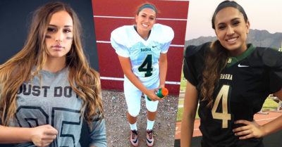 Becca Longo podría ser la primera mujer en jugar para la NFL; tienes que verla pateando el balón