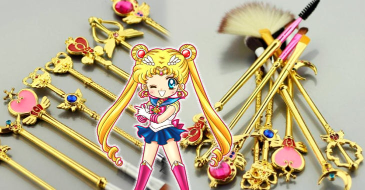 Si eres adicta al maquillaje desearás estas brochas de Sailor Moon 