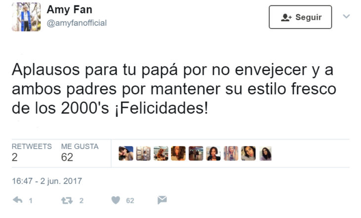 Comentarios en twitter a chica por su graduación 