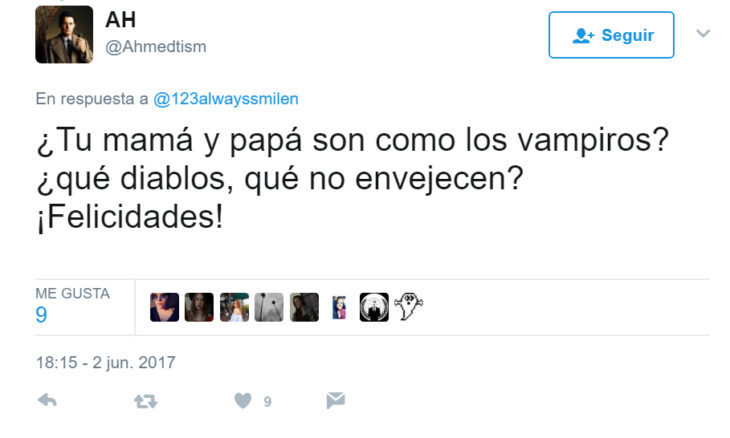 Comentarios en twitter a chica por su graduación 