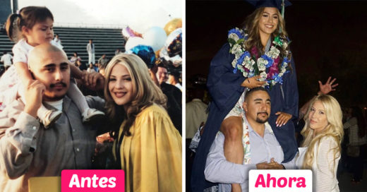 Esta chica recrea la foto de graduación de su madre