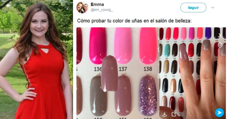 Esta chica utilizó Snapchat para seleccionar su próximo color de uñas, Internet no deja de usar su truco