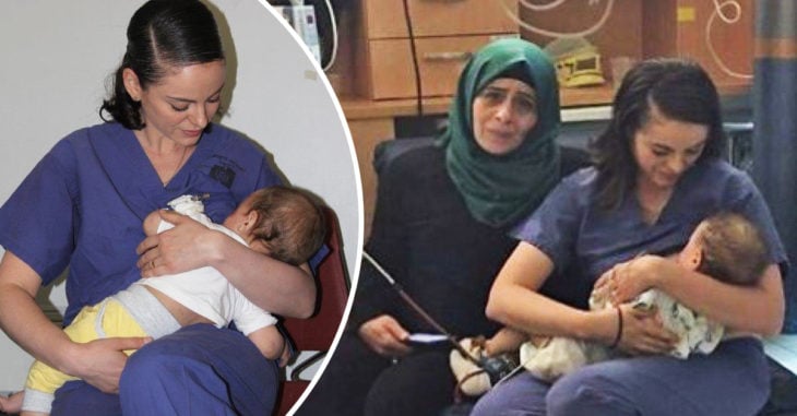 Esta enfermera amamantó a un bebé en medio de la guerra 