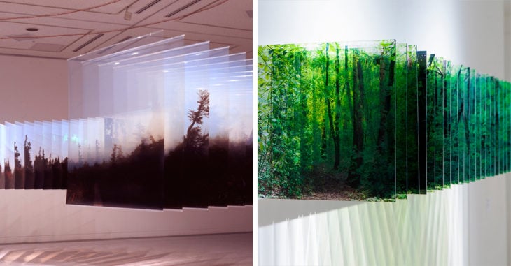 Este artista japones crea impresionantes paisajes multidimencionales con fotografías