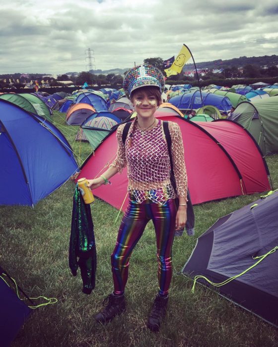 Chicas en un festival de música 