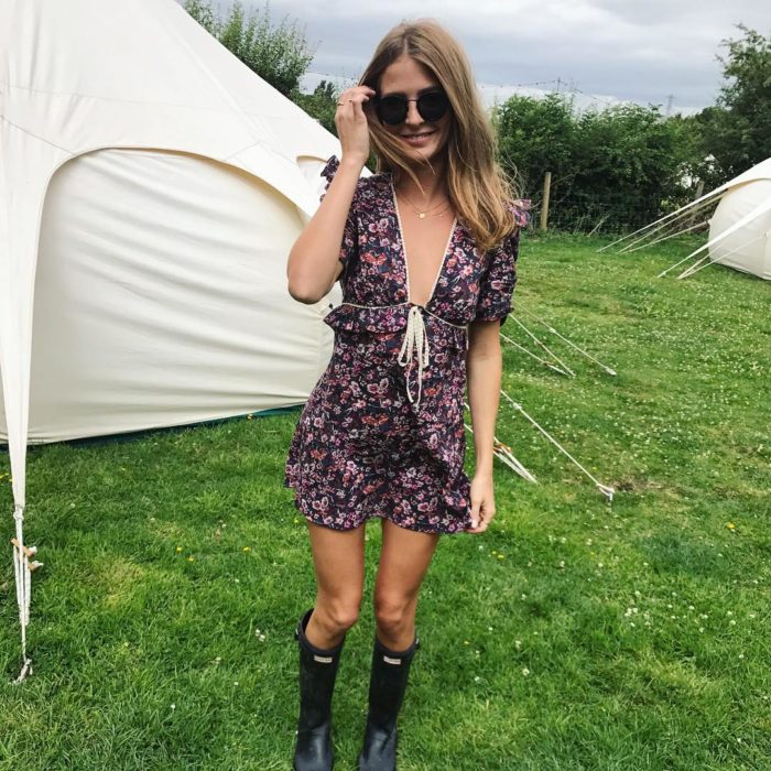 Chicas en un festival de música 