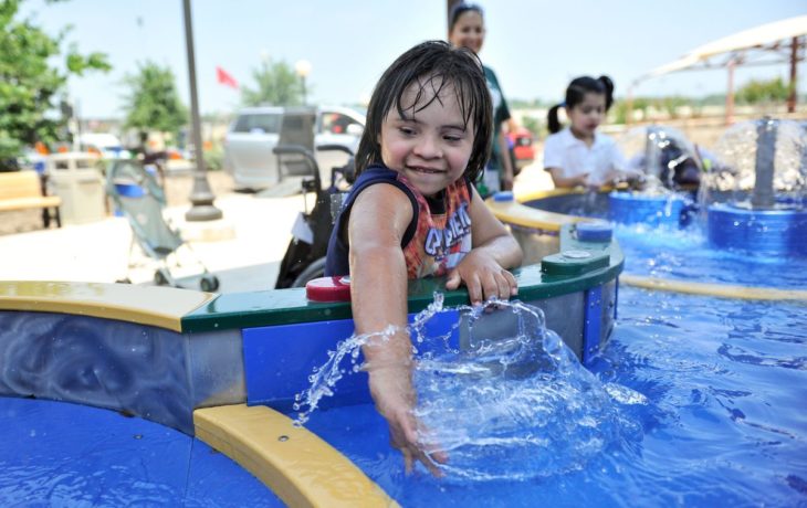 Parque acuático para personas con discapacidades 