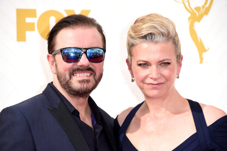 Ricky Gervais y Jane Fallon