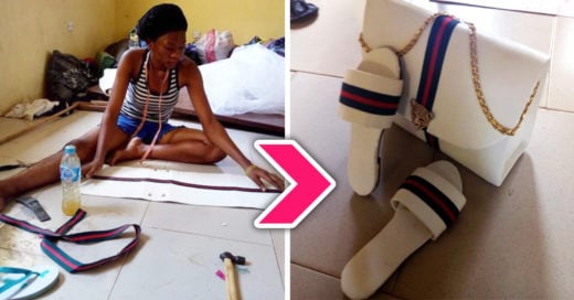 Chica nigeriana forja su propio exito al diseñar una linea de bolsos y zapatos hechos a mano