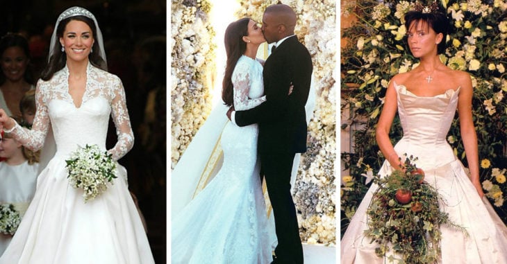 15 Preciosos y muy costosos vestidos de novia que utilizaron las famosas