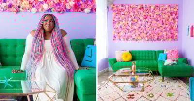 Esta chica transformó su departamento en un paraíso de color; hasta los unicornios estarían celosos