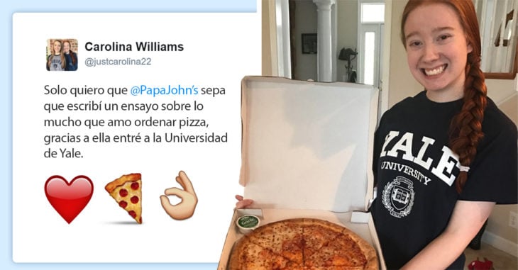 Esta chica fue aceptada en Yale después de escribir un ensayo sobre su amor por la pizza