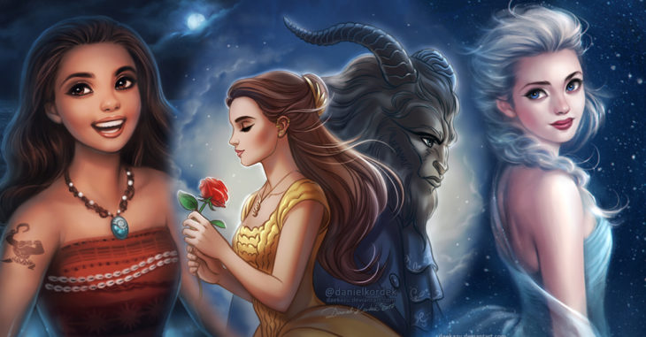 16 Ilustraciones inspiradas en tus personajes favoritos de películas Disney 