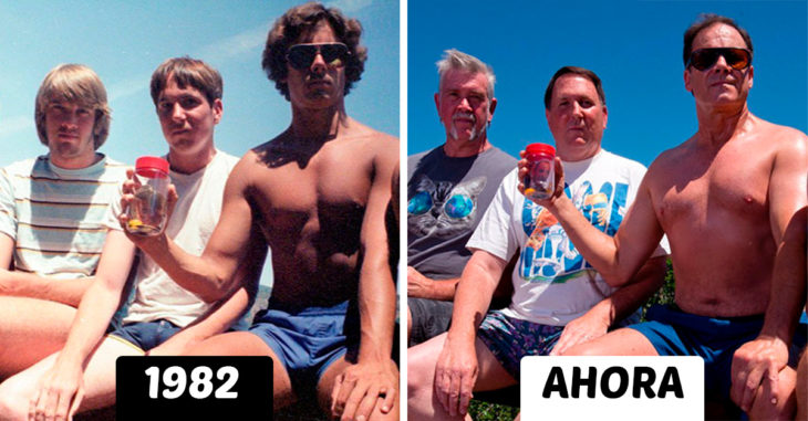 Recrean la misma fotografía durante 35 años; el resultado es encantador