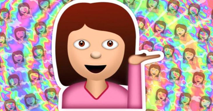 Conoce el significado del emoji de la chica con la mano levantada; te sorprenderá