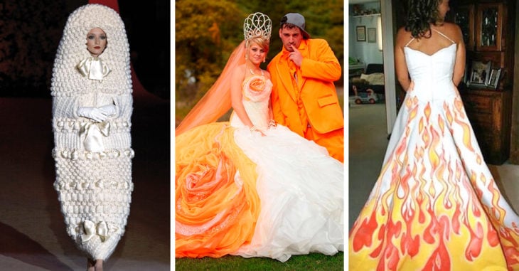 20 Vestidos de novia tan horribles que podrían causar un divorcio